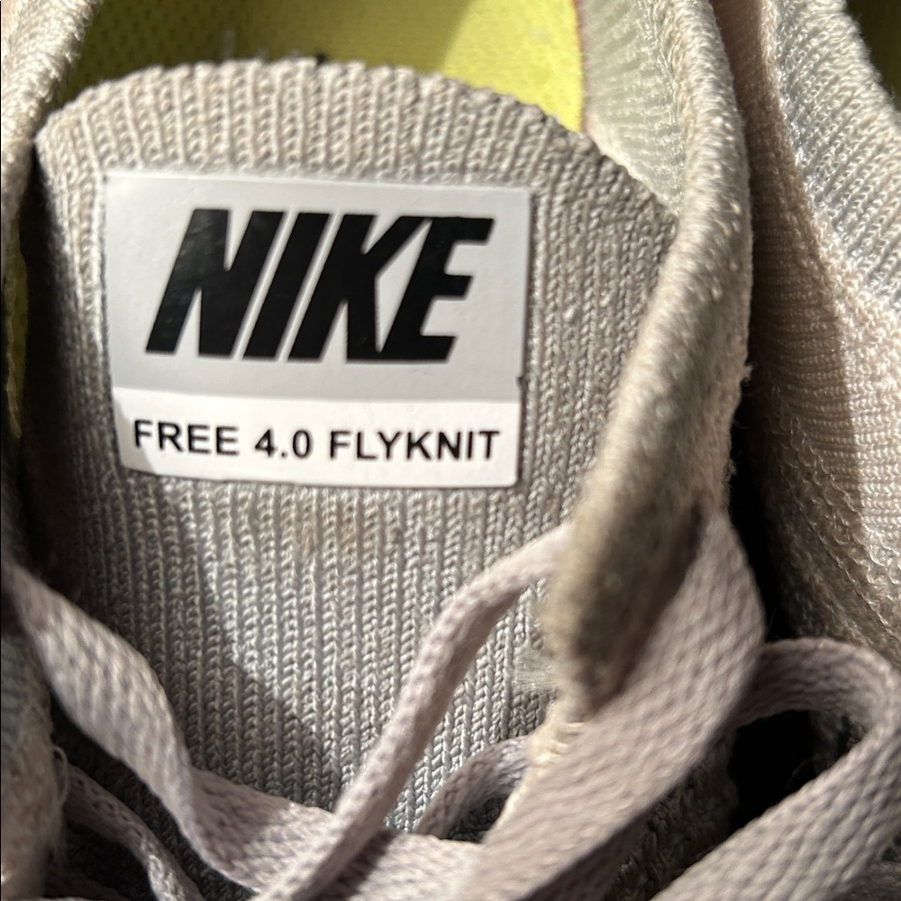 Nike Free 4.0 Flyknit. Size 6.5. Gray. Worn once - Picture 2 of 5